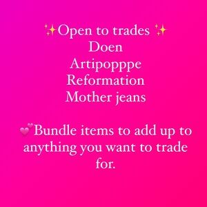 Open to trades and offers